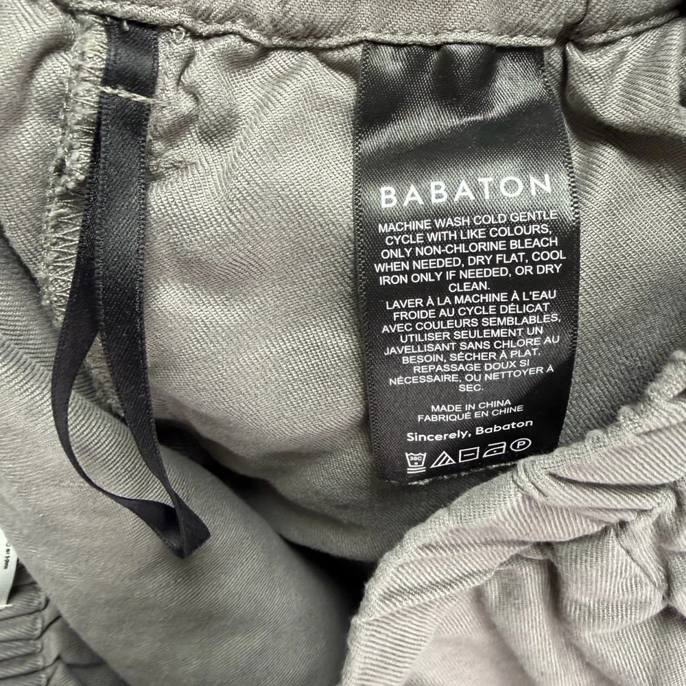 GUC Aritzia Babaton Dexter Linen Blend Women’s Joggers Size XS | Gray